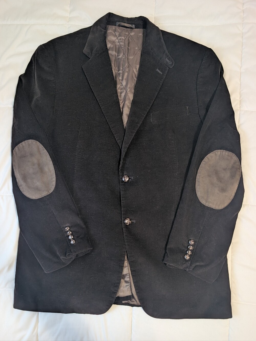 Lauren Ralph Lauren Brown Blazer with Brown Suede Elbow Patches Size 44L